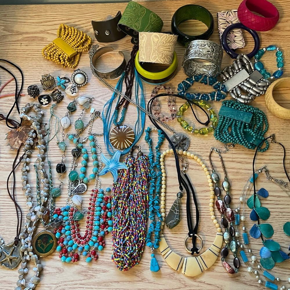 *BIG bundle of boho/vintage jewelry